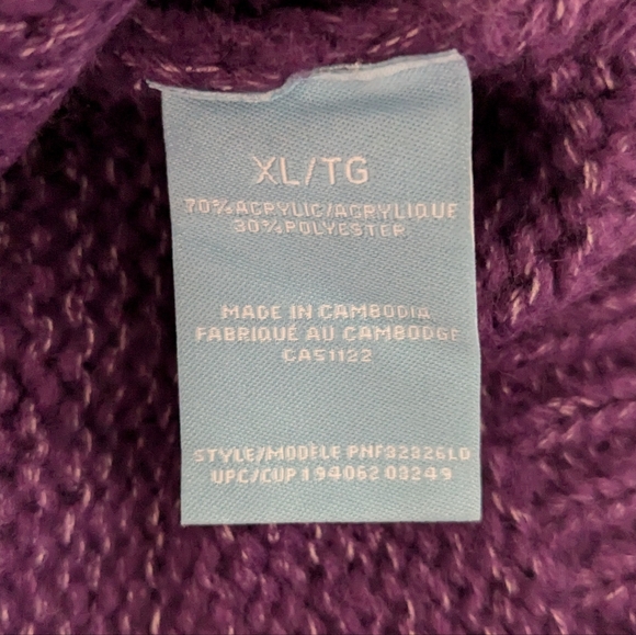 Penmans: Women's Purple knit long sleeves Sweater size XL - Picture 5 of 6